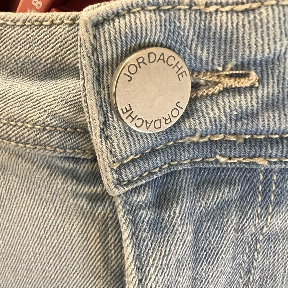 JORDACHE Boho Boyfriend Fit Daisy Jeans Yellow White Floral Light Blue Size 4 - Picture 5 of 16